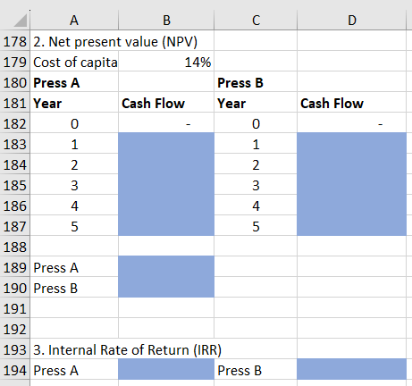 older, inefficient presses. The firm is currently having problems 11 meeting run