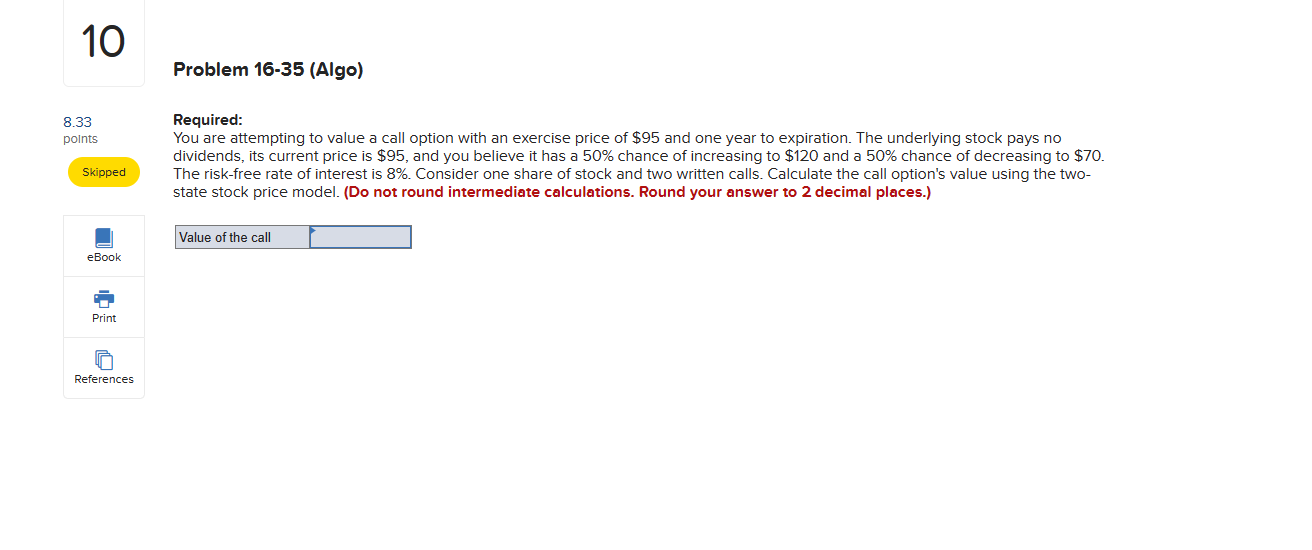 buying a share of stock for $53, buying a six-month put option