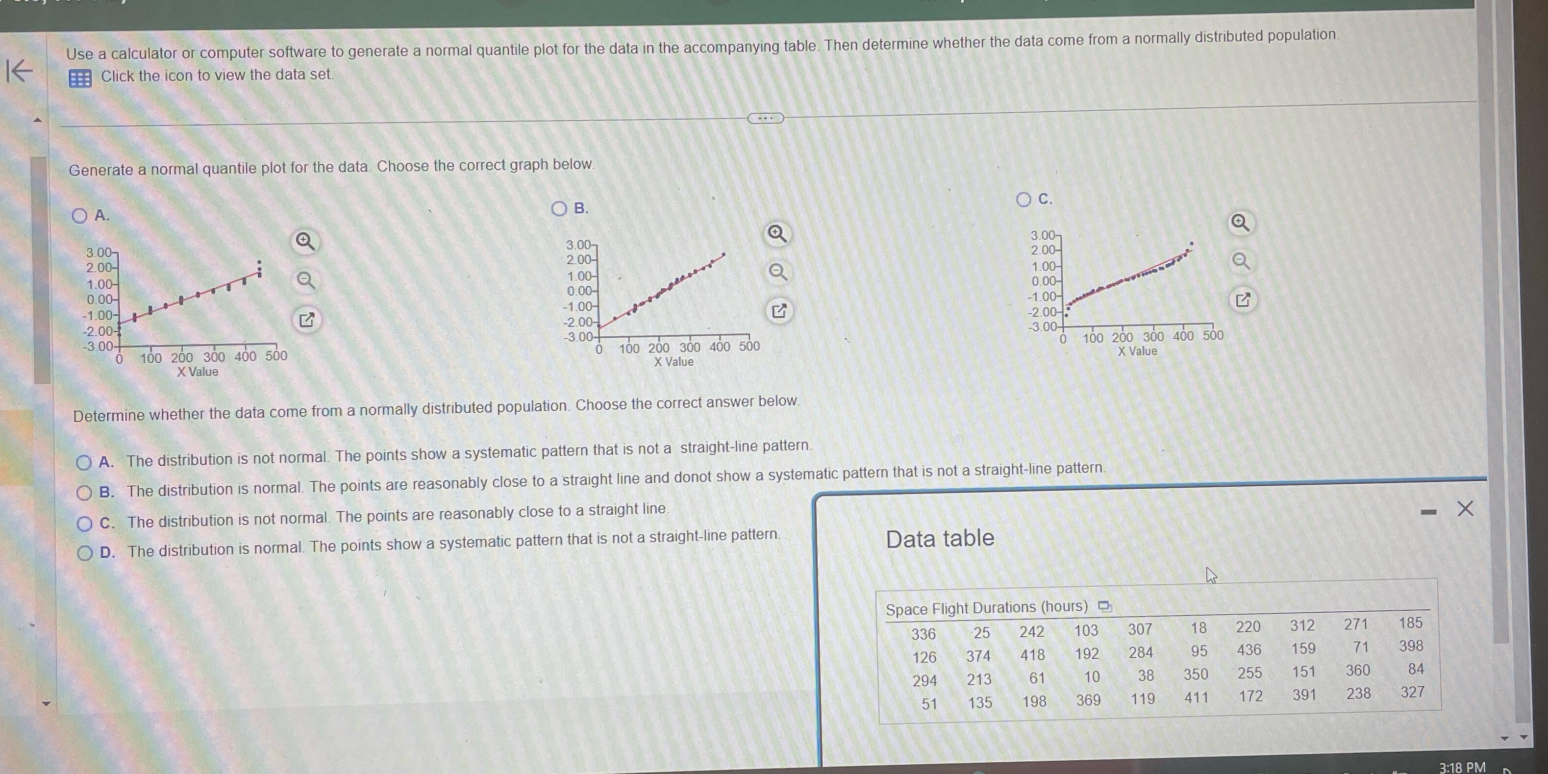 K Use a calculator or computer software to generate a normal quantile