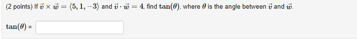 with |u| = 1 points north and a vector v with |v|=