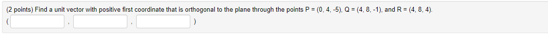 2 points northeast. The crossproduct u x v points: A) south B)