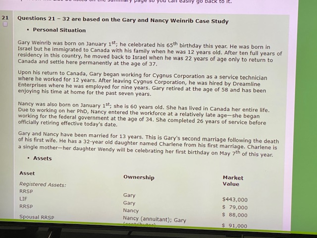 21 go back to Questions 21 - 32 are based on the