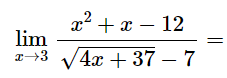 -5+7f(x) lim ((-5f(x)+7g(x))(5+7f(x))) = x+3