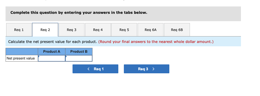 sell one of two new products for a five-year period. His annual