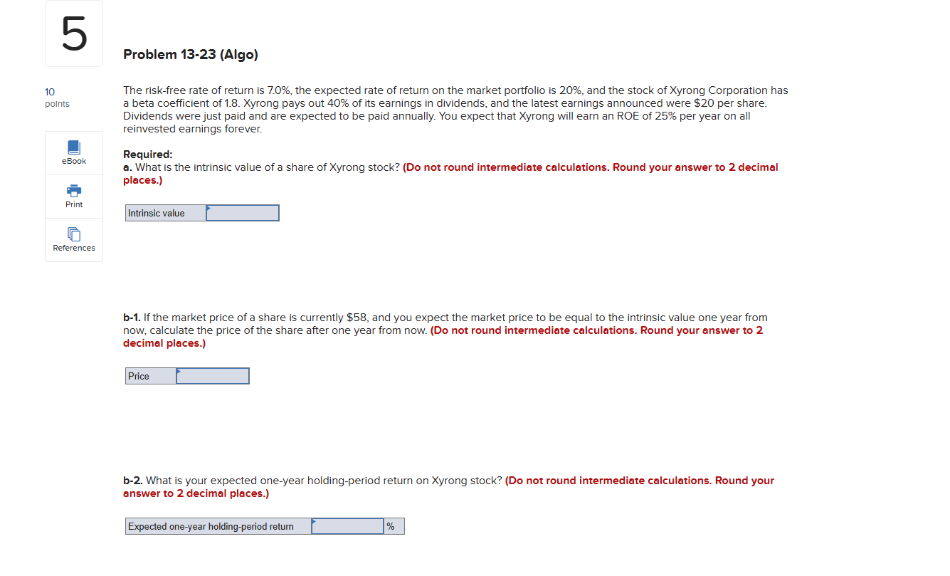 will pay a year-end dividend of $3 per share. If the stock