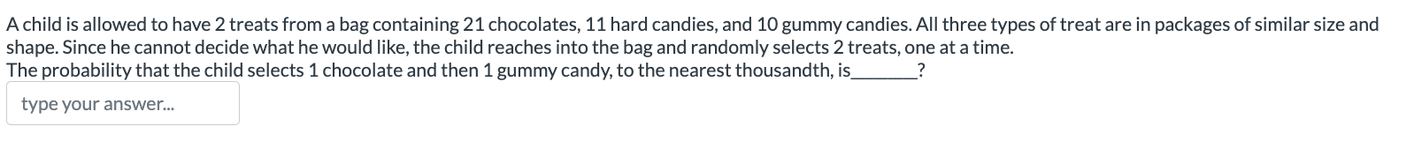 Hint: Use the formulas from your formula sheet. type your answer... Nine