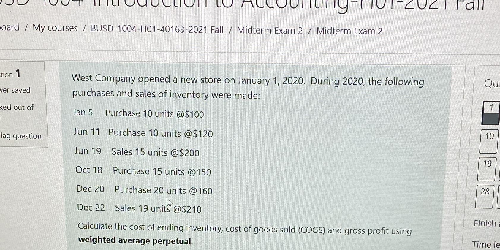 oard / My courses / BUSD-1004-H01-40163-2021 Fall / Midterm Exam 2 /