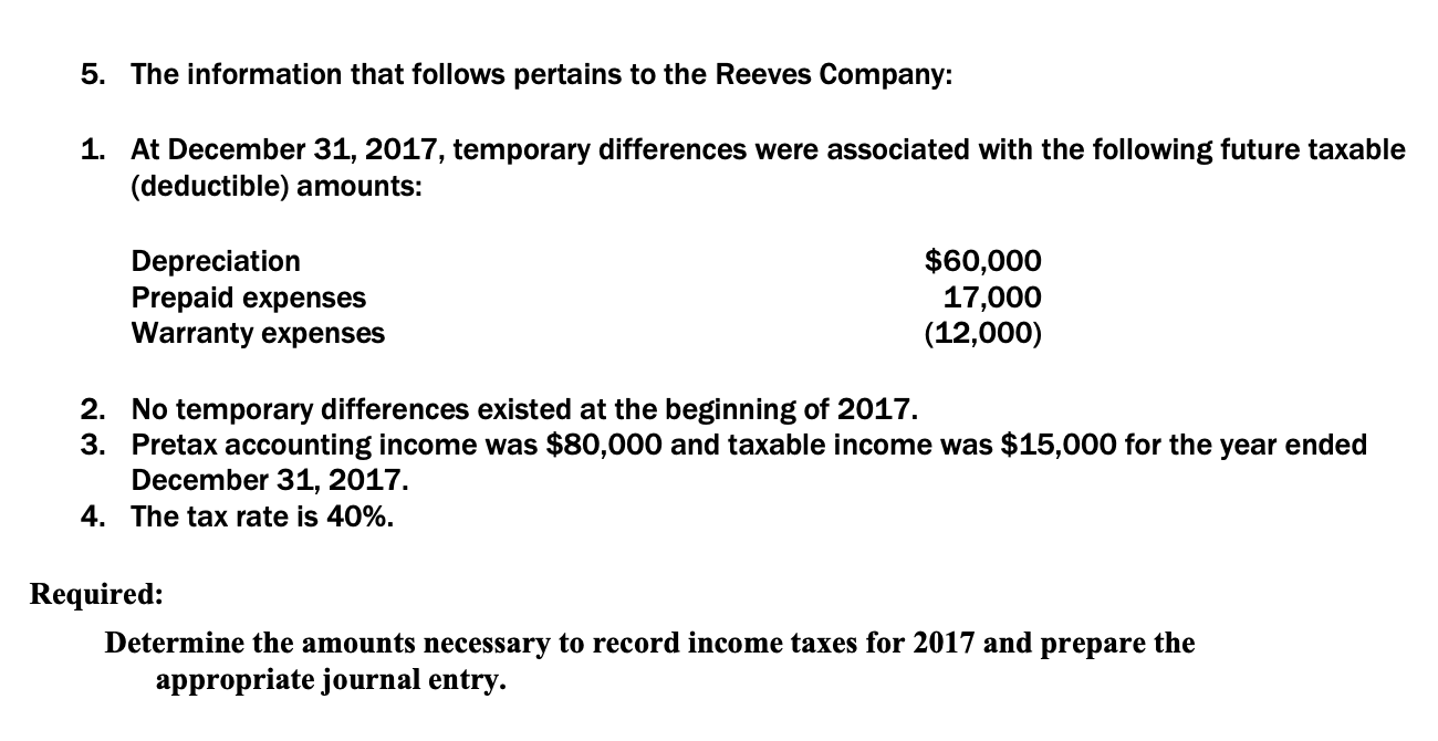 accountant for Reeves Incorporated., you are provided with last year's balance sheet