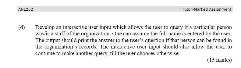 Absence Name of Staff Year of Birth Gender (F:Female, M:Male) Marital status