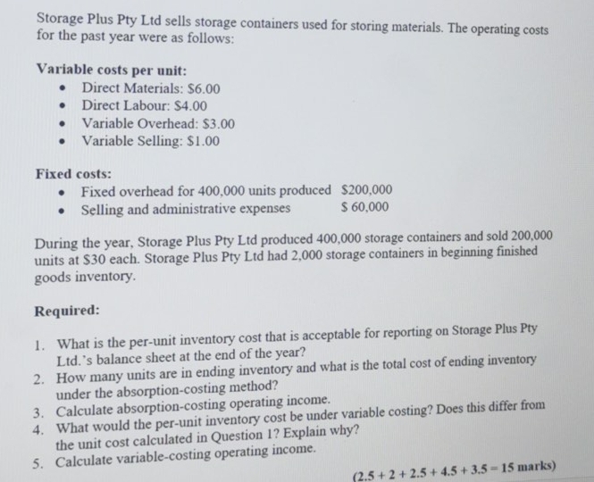 Storage Plus Pty Ltd sells storage containers used for storing materials. The