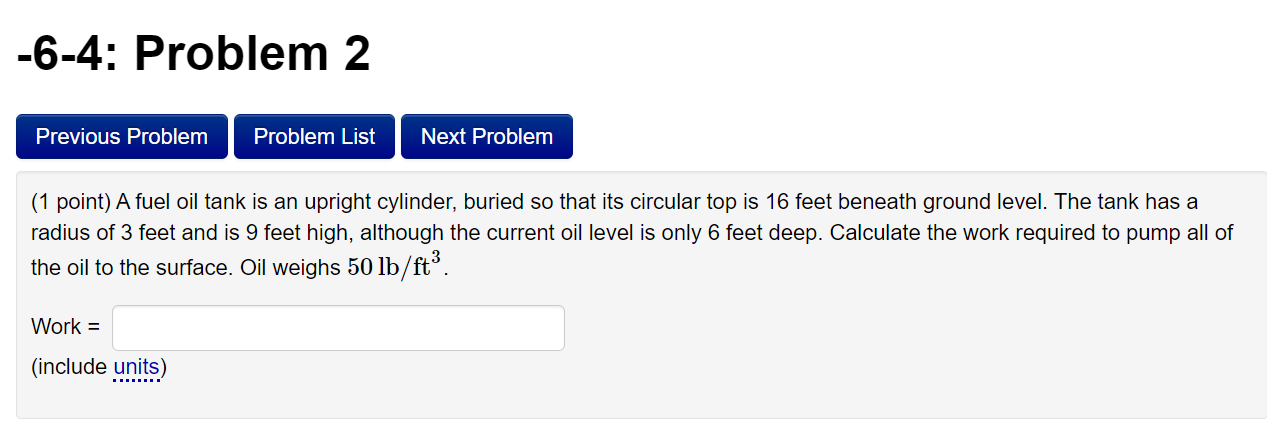 -6-4: Problem 2 Previous Problem Problem List Next Problem (1 point) A