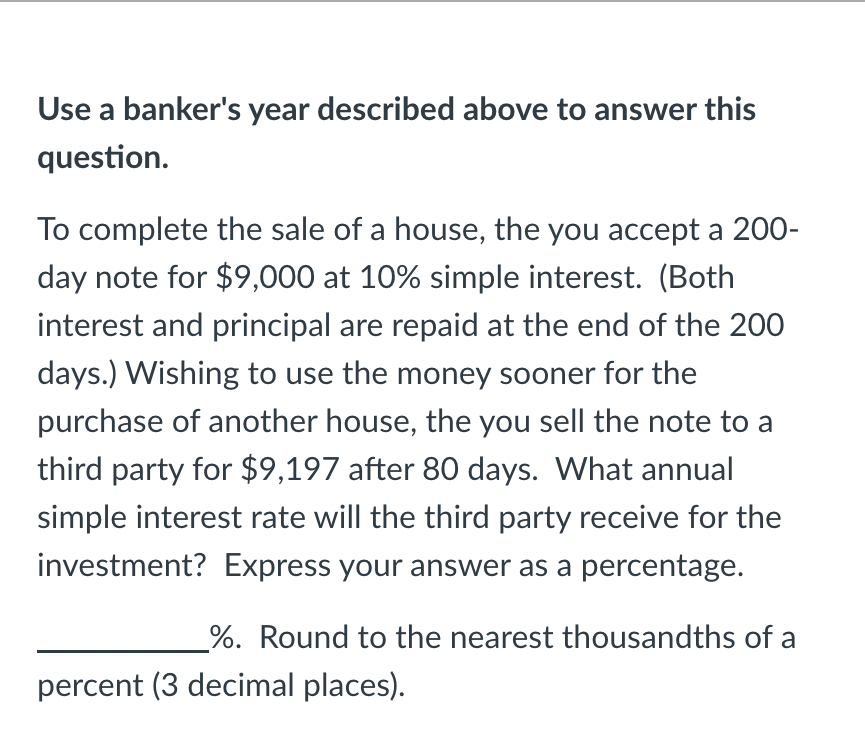 convert this to years by dividing by 360, assuming a 360 day