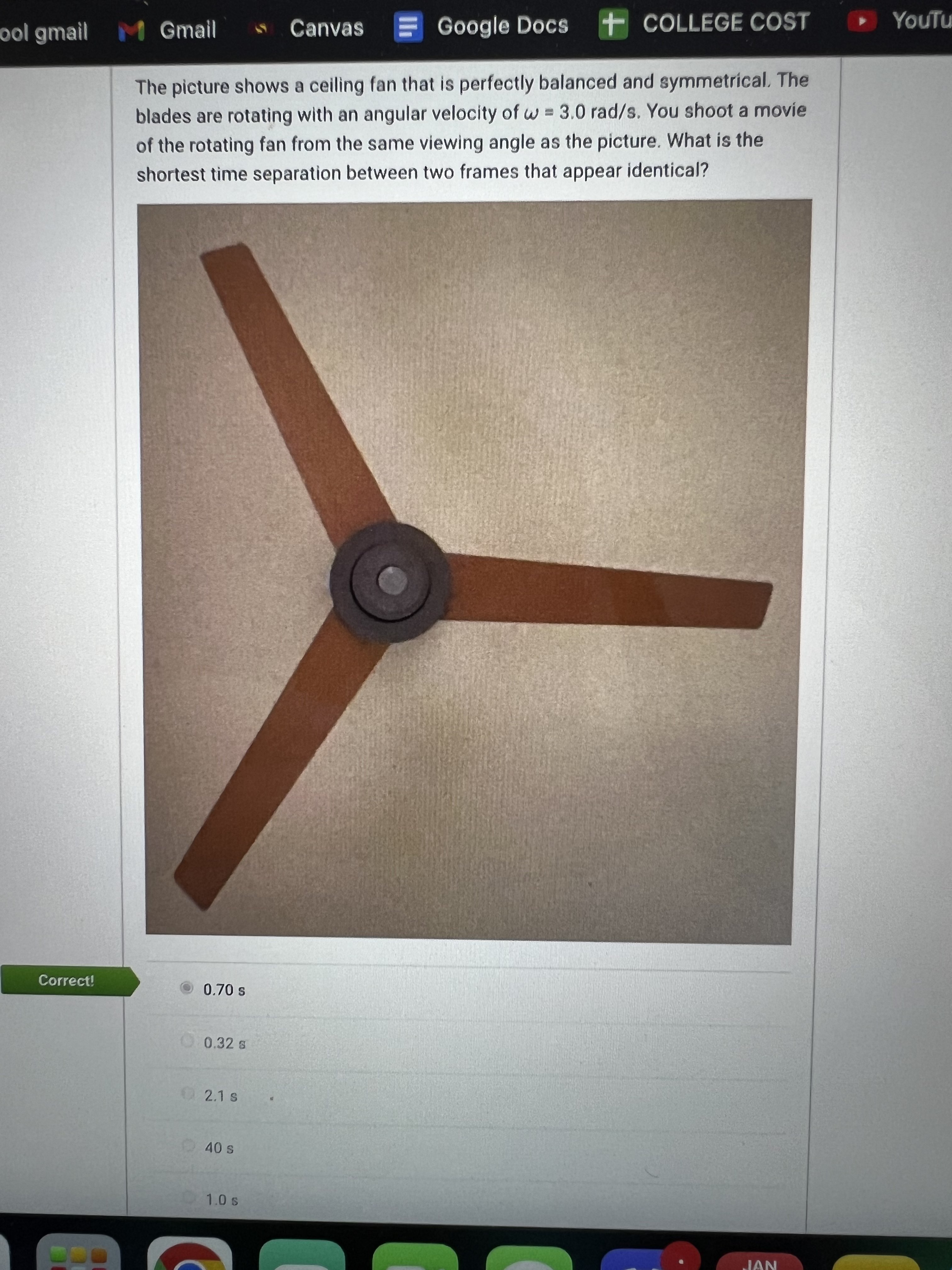 m/s 3 m/s 0 m/s Correct Answer O 24 m/s Question 6