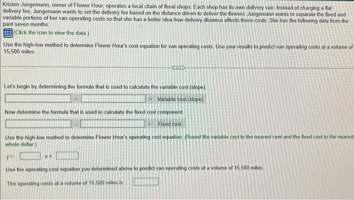 16,000 $5,300 July 14,500 $4,800 Print Done Kristen Jungemann, owner of Flower