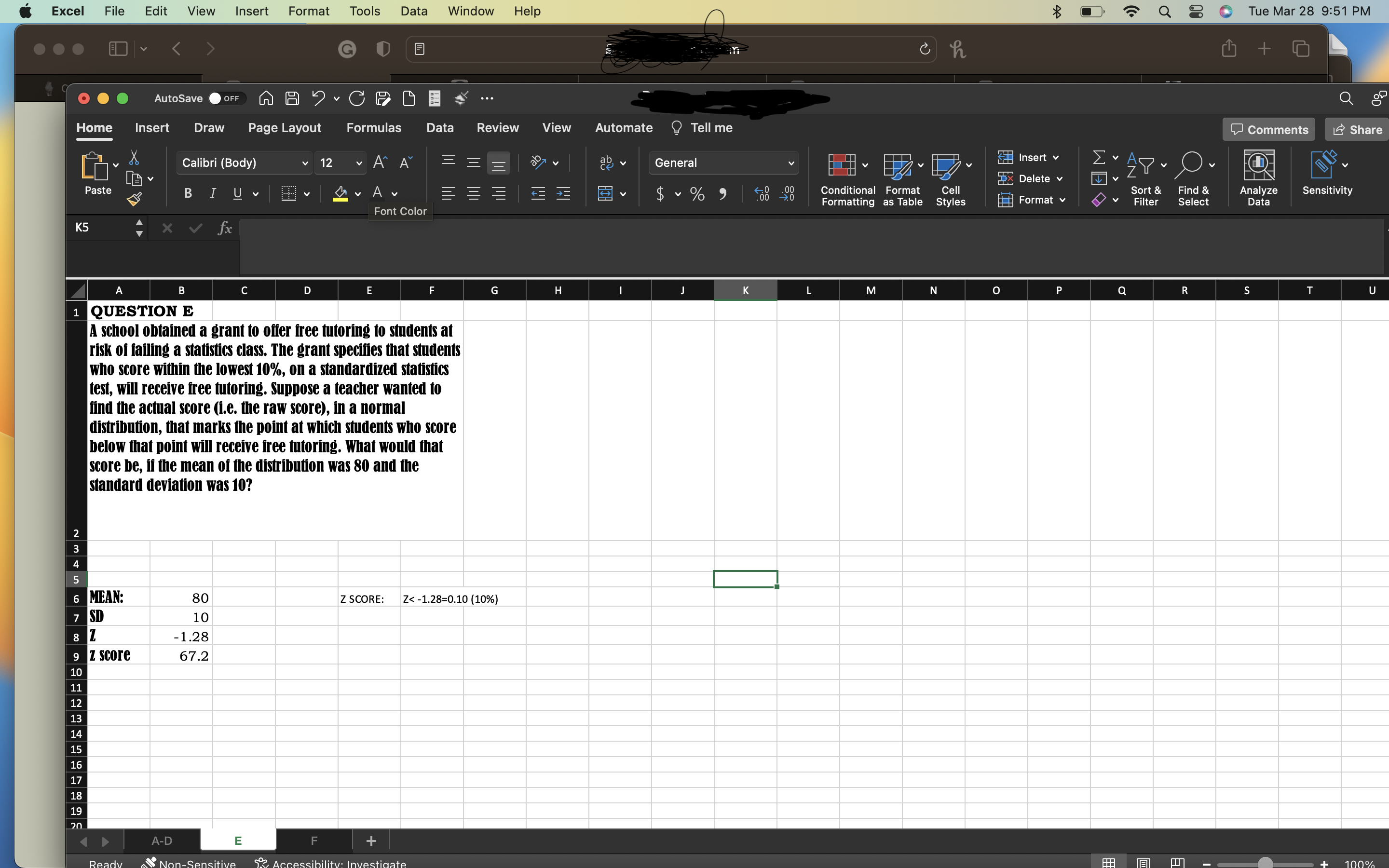 Excel File Edit View Insert < Format Tools Data Window Help Data