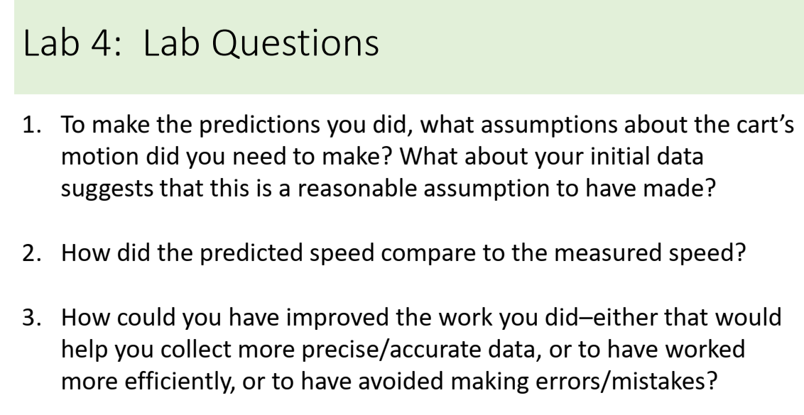 and the analysis used by your group. Second: From the data, build