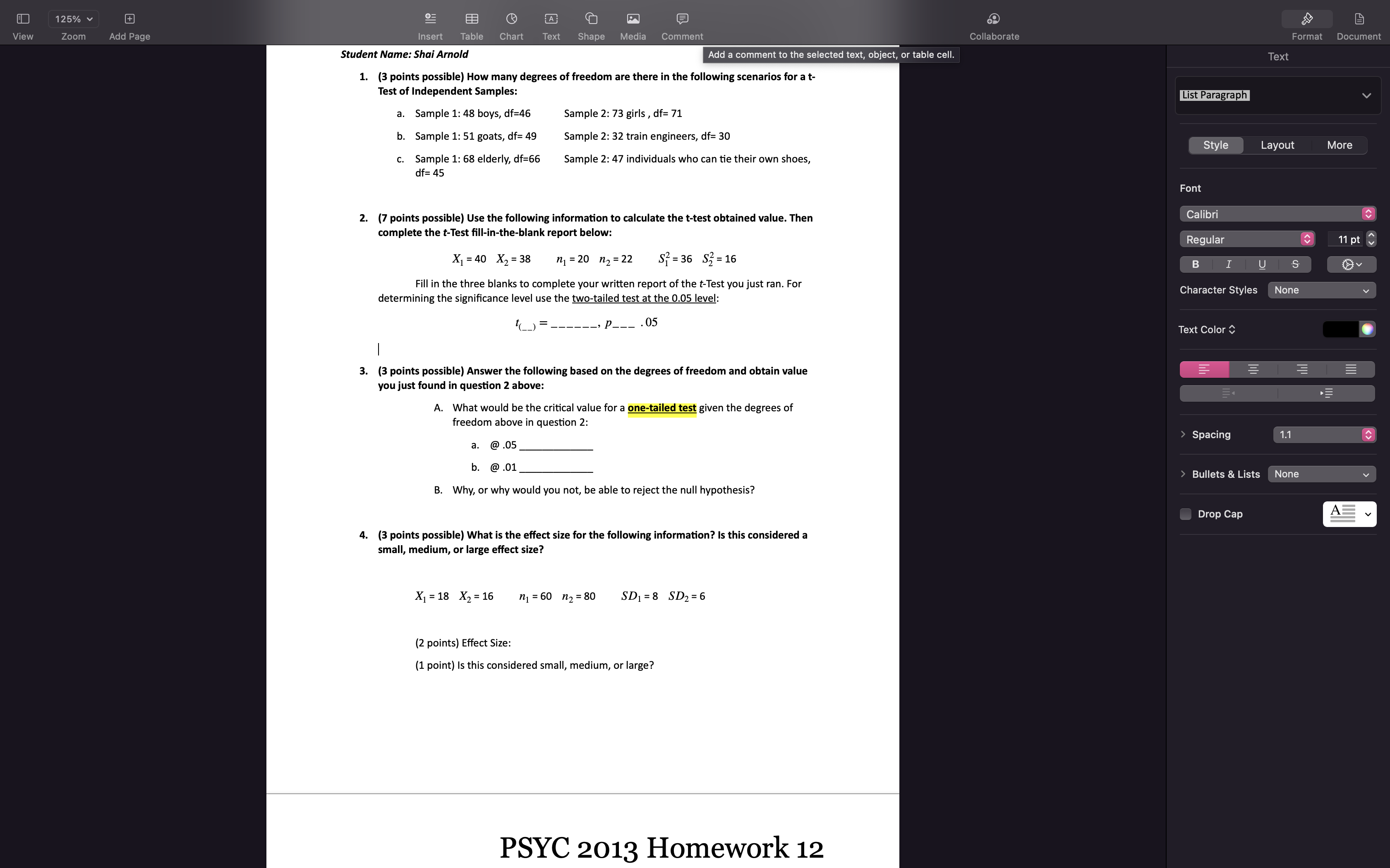 125% View Zoom + += A Add Page Insert Table Chart Text