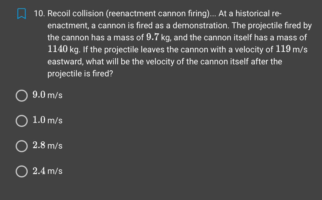 moving in the same direction. One sphere has a mass of 135