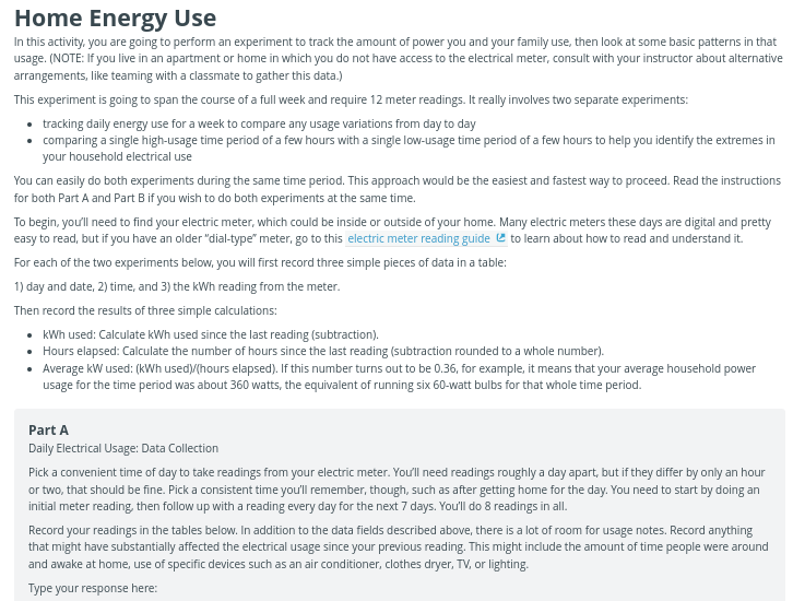reading) Usage notes (since last reading) Usage notes (since last reading) day