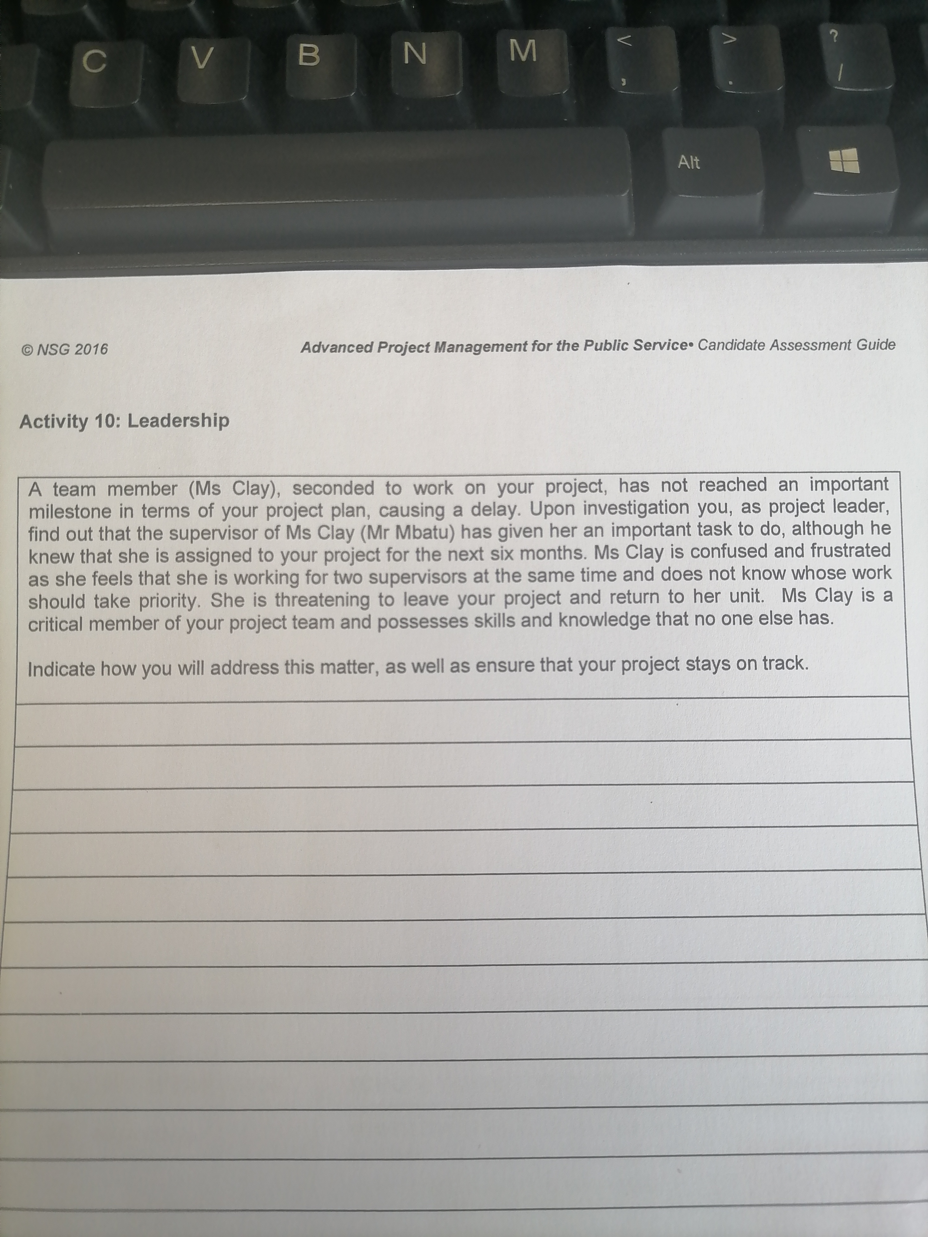 C V B N M NSG 2016 Alt HT ? Advanced Project