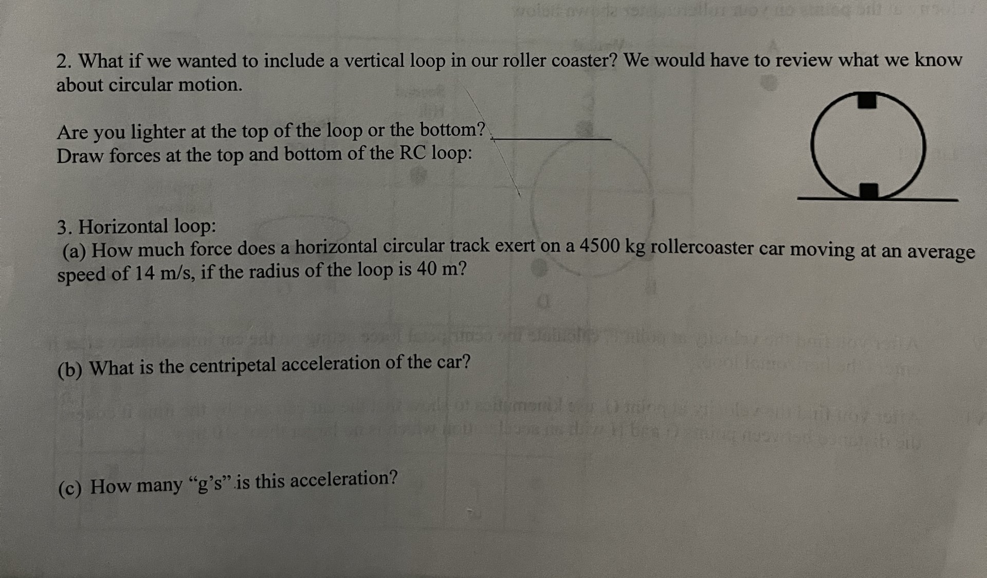 2. What if we wanted to include a vertical loop in our