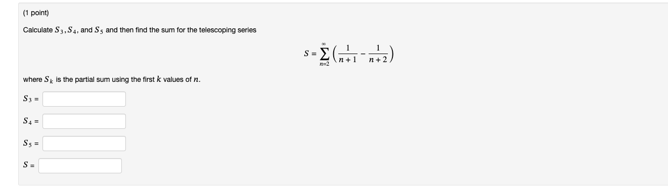 If divergent, enter 'infinity' if it diverges to *, '-infinity' if it