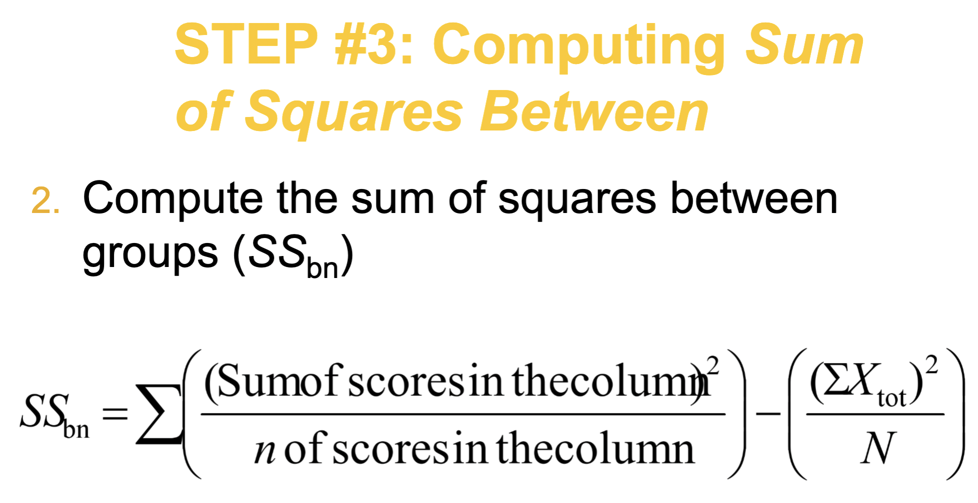 get the total to from all levels to STEP #2 Computing the