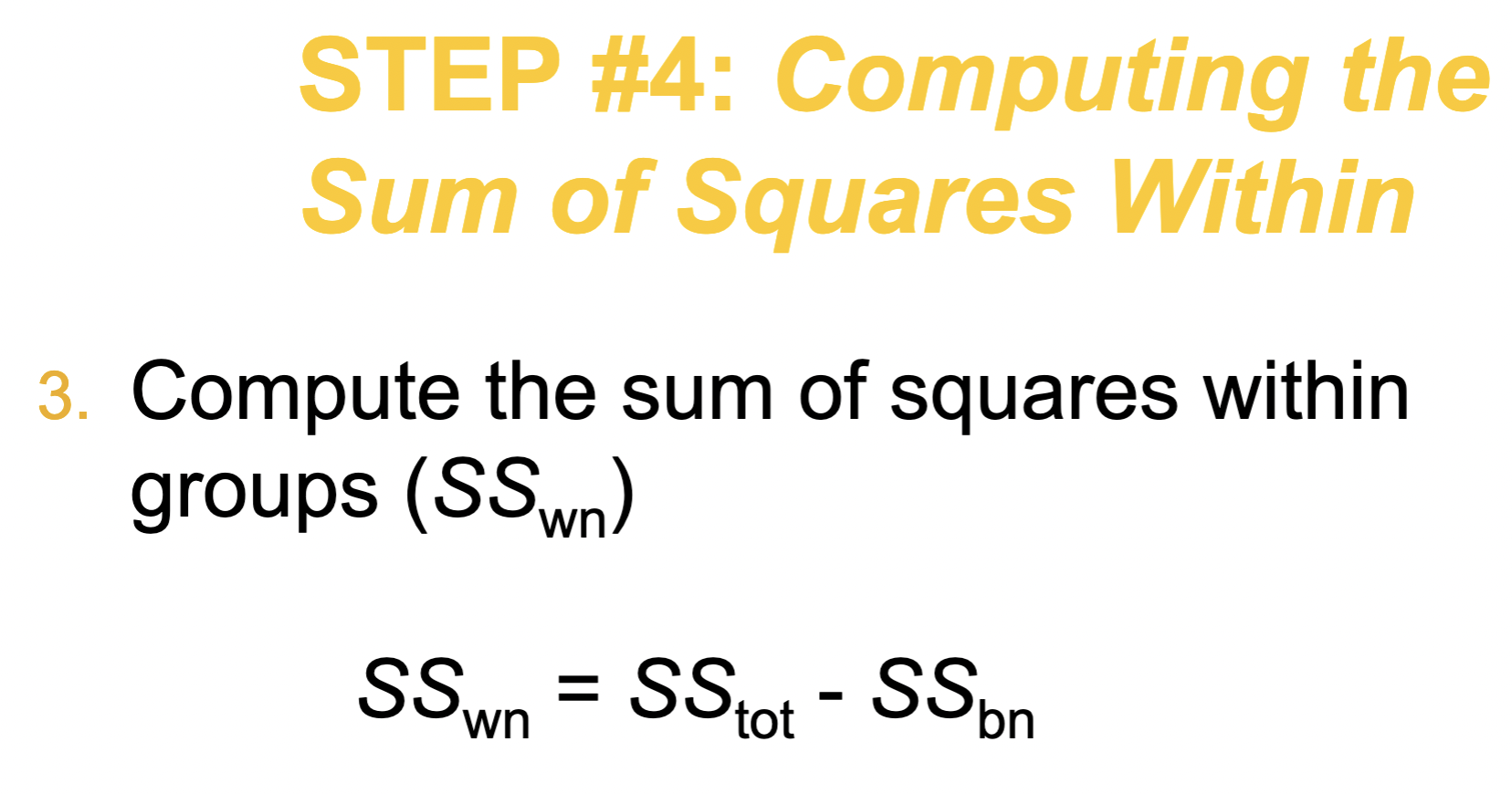 tot) SS = EX (EX tot) 2 tot tot N SO and