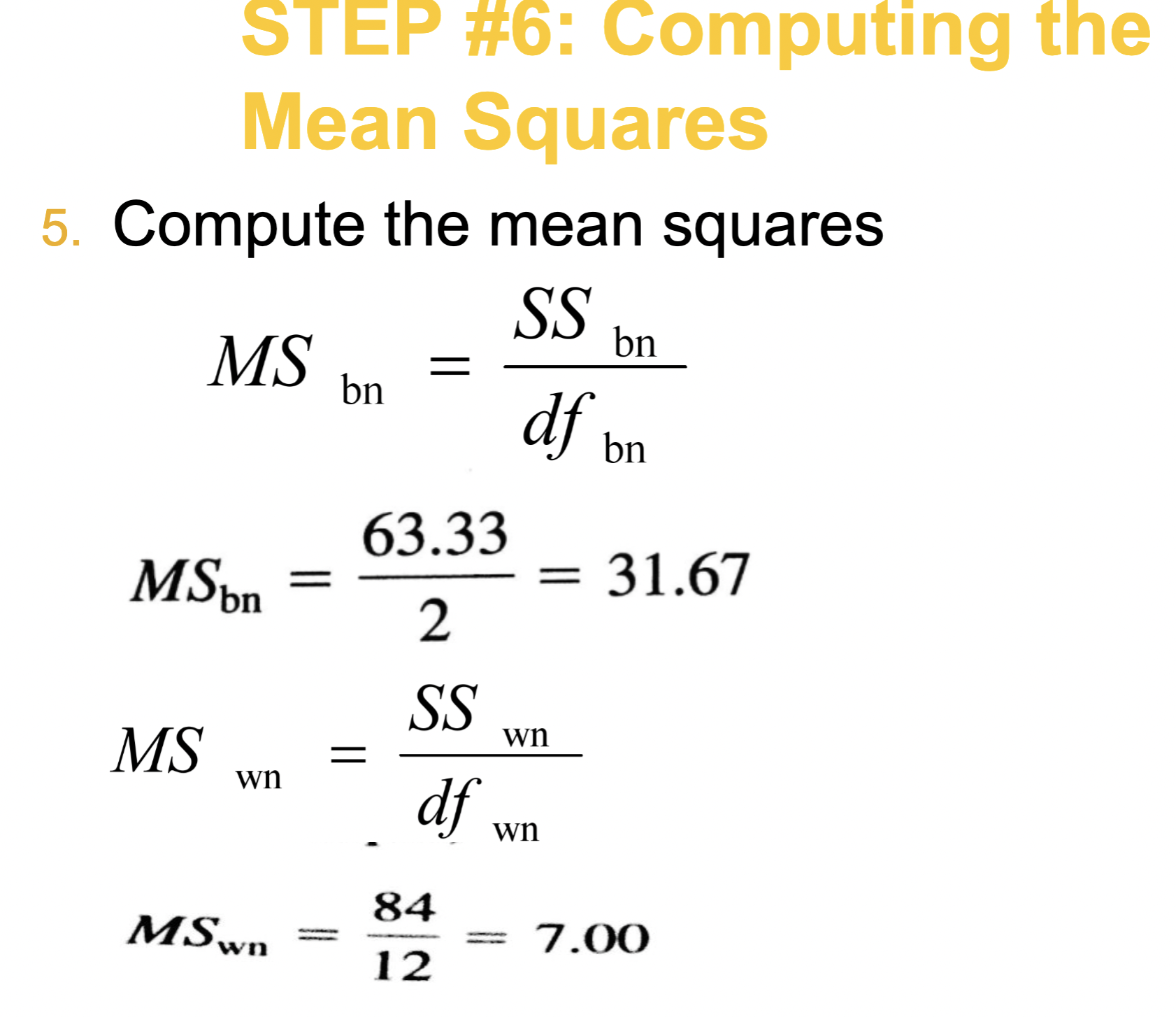 (Sumof scores in thecolumn n of scores in thecolumn (EX tot) (or)