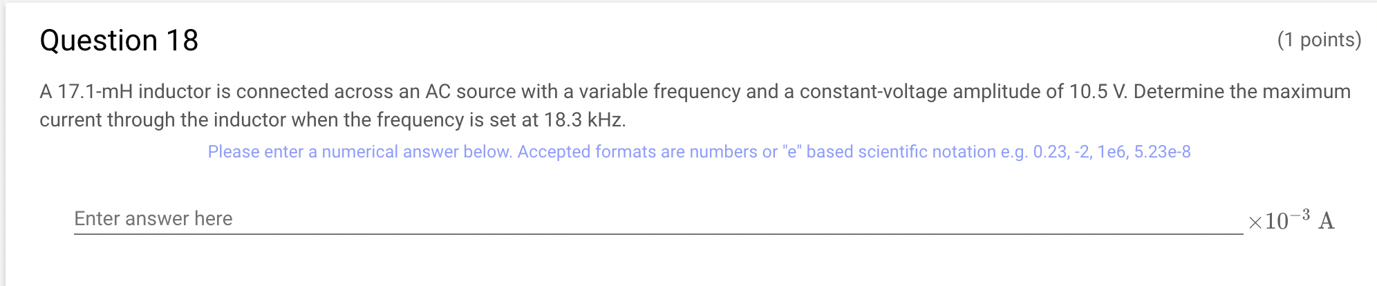 13 (1 points) An RLC series circuit has an impedance of 68.4