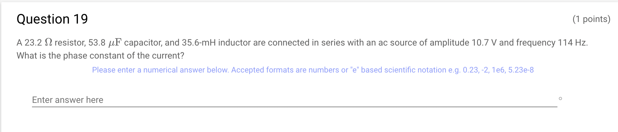and a power factor of 0.316, with the voltage lagging the current.
