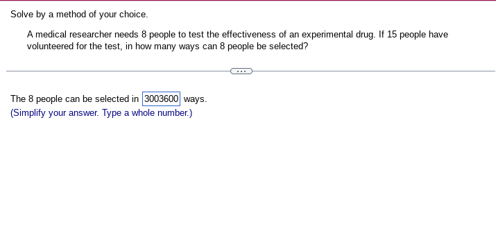 volunteered for the test, in how many ways can 29 people be