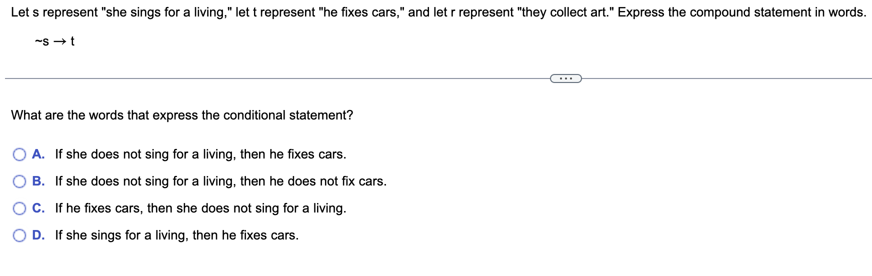 Fill in the truth table. PT q r (~qvr)p T T T