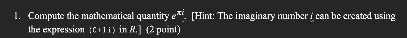 commands and the results of the R commands into the green boxes.