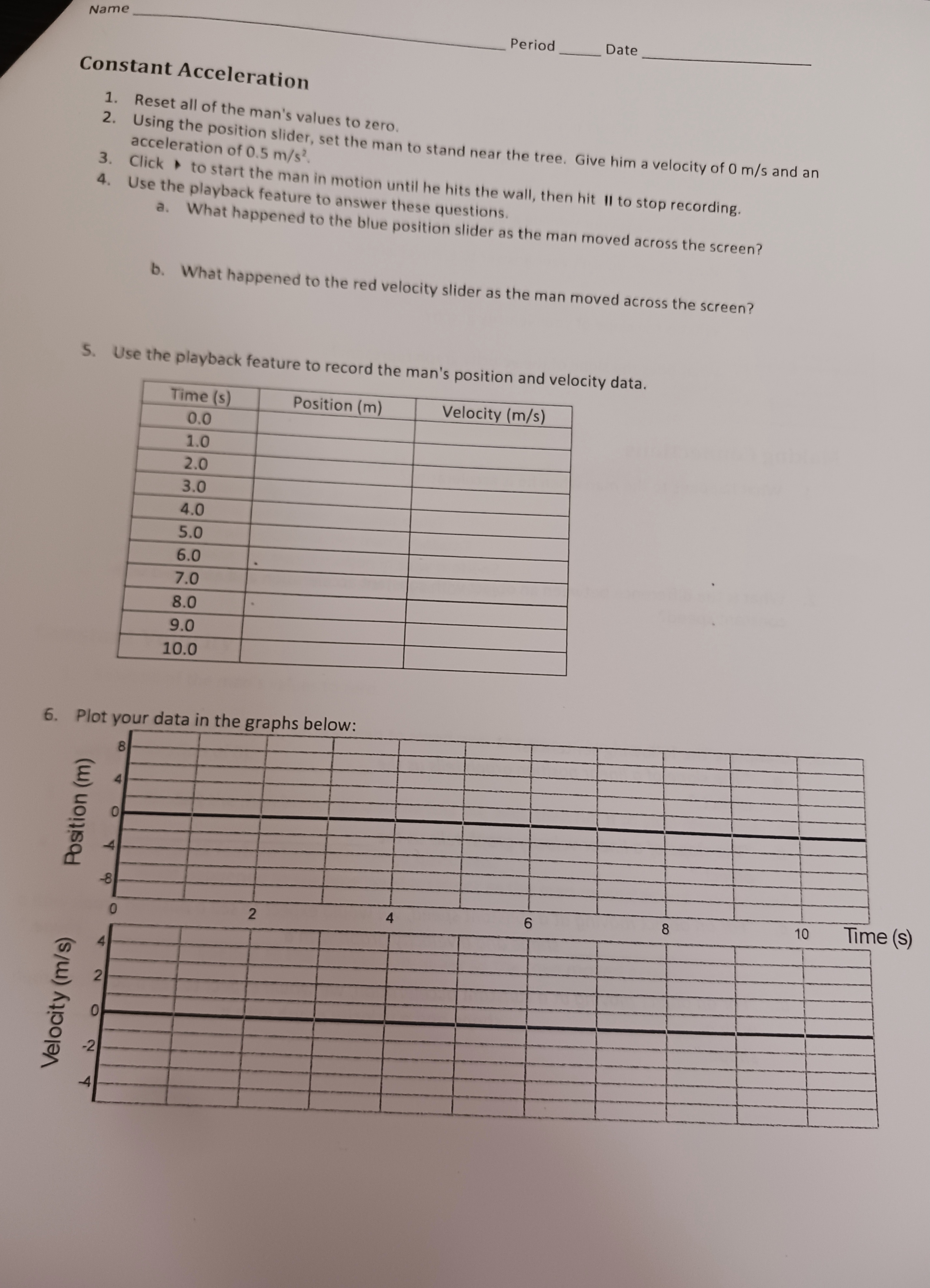 Man" simulation. Click "Run now" to start the simulation. Object of the