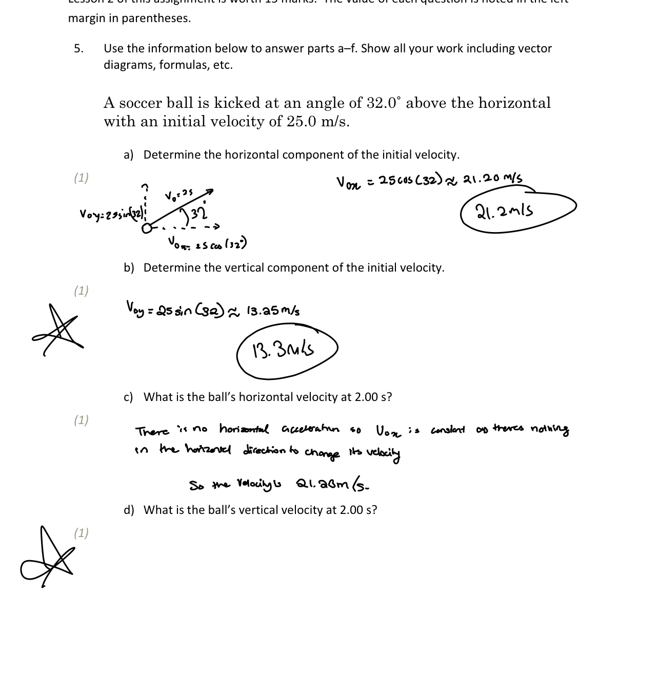 margin in parentheses. 5. Use the information below to answer parts a-f.