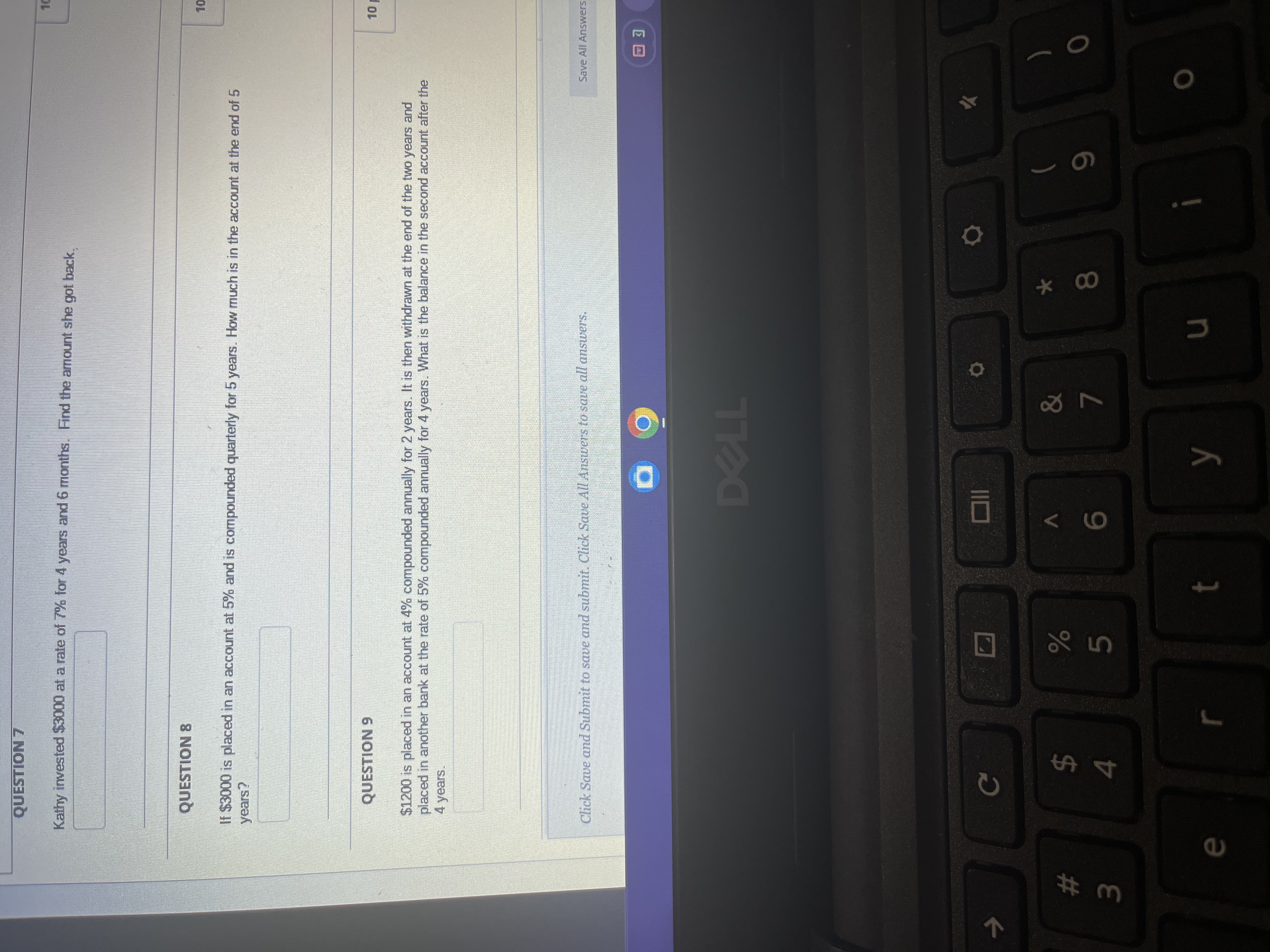 An account pays 7% simple interest. $1350 is invested into the account