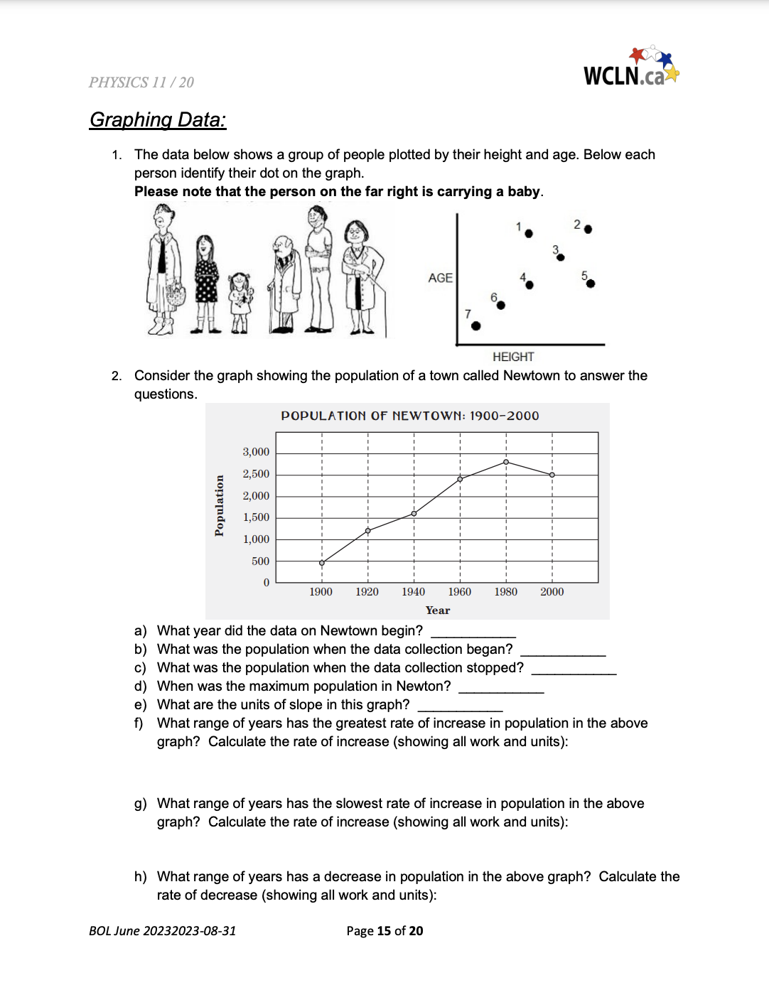 c) -2300000 d) -.0000150 e) 0.00750 BOL June 20232023-08-31 Page 1 of