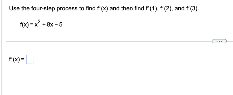 The equation of the tangent line at (2,f(2)) (A) The slope of