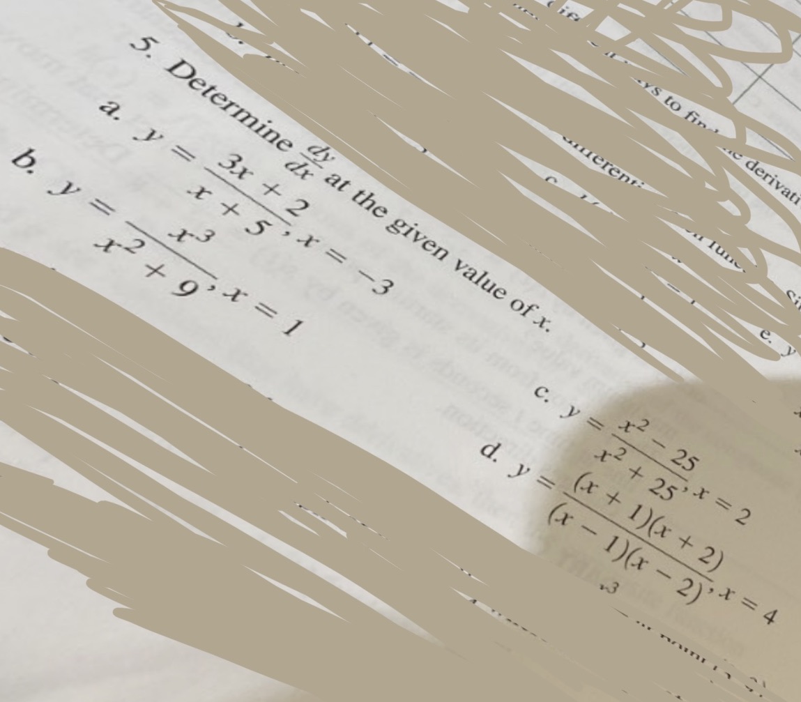 if YS to fin e derivati Herent: e. J 5. Determine dy