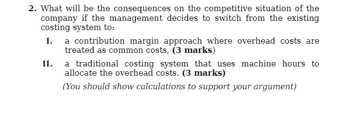 2. What will be the consequences on the competitive situation of the