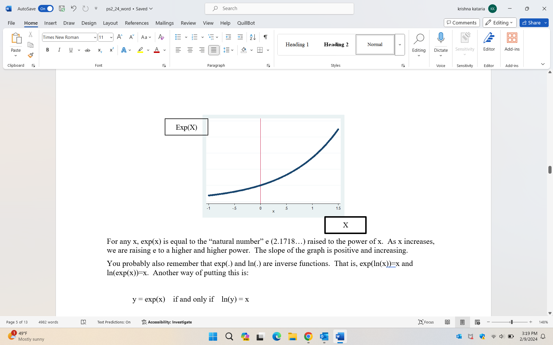 References Mailings Review View Help QuillBot Times New Roman 11 A^ Aa
