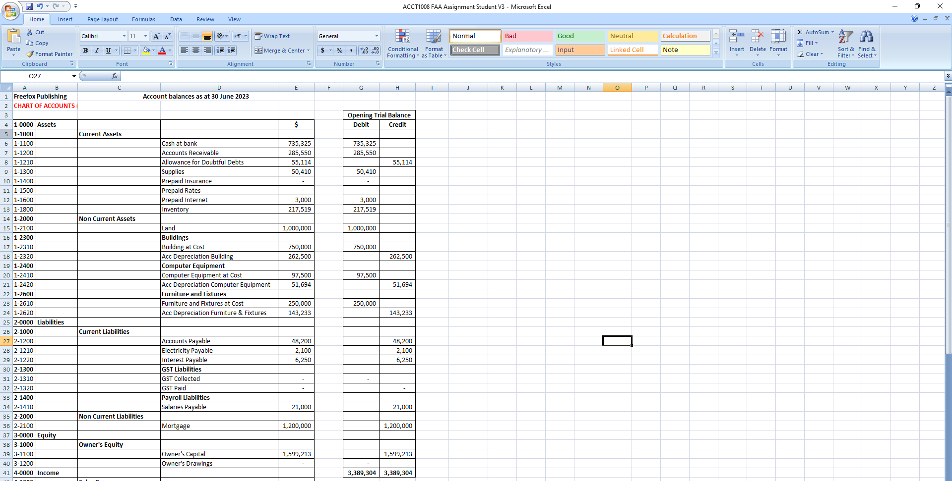 the required set of accounts. 3) Please note, there are three versions