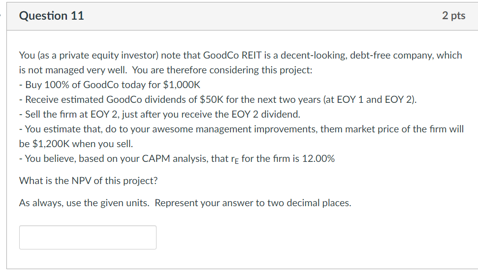 - Do not report any numerical answer as a percent. IE: for