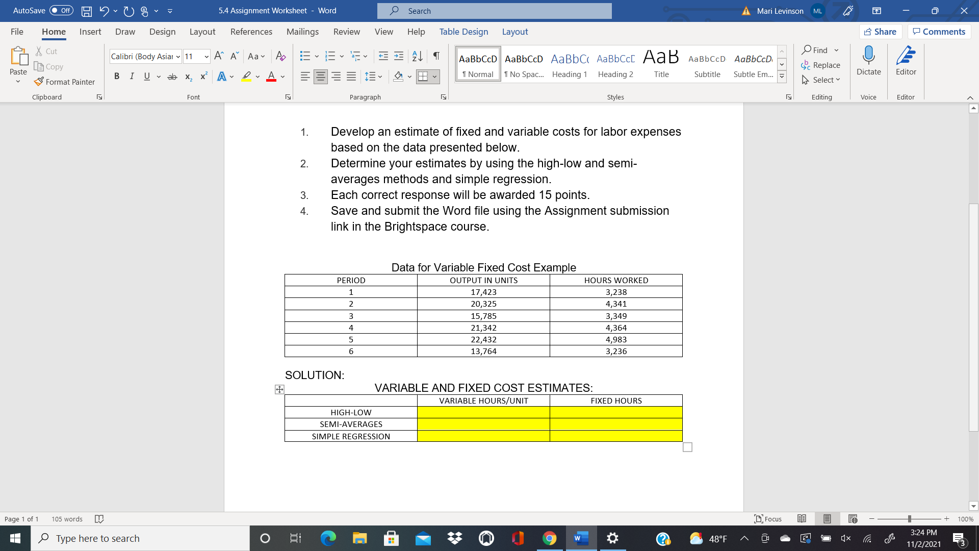 0 Comments AutoSave Off 5.4 Assignment Worksheet - Word Search A Mari