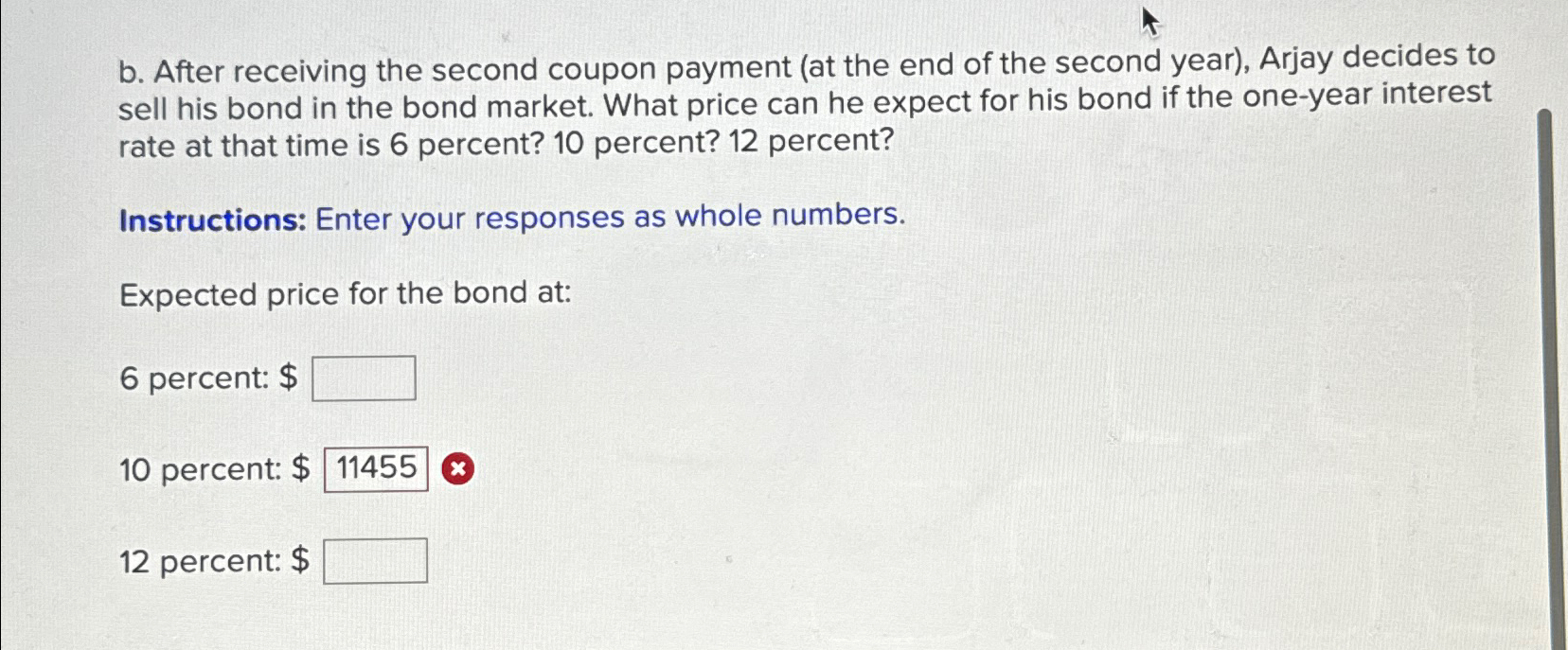 b. After receiving the second coupon payment (at the end of the