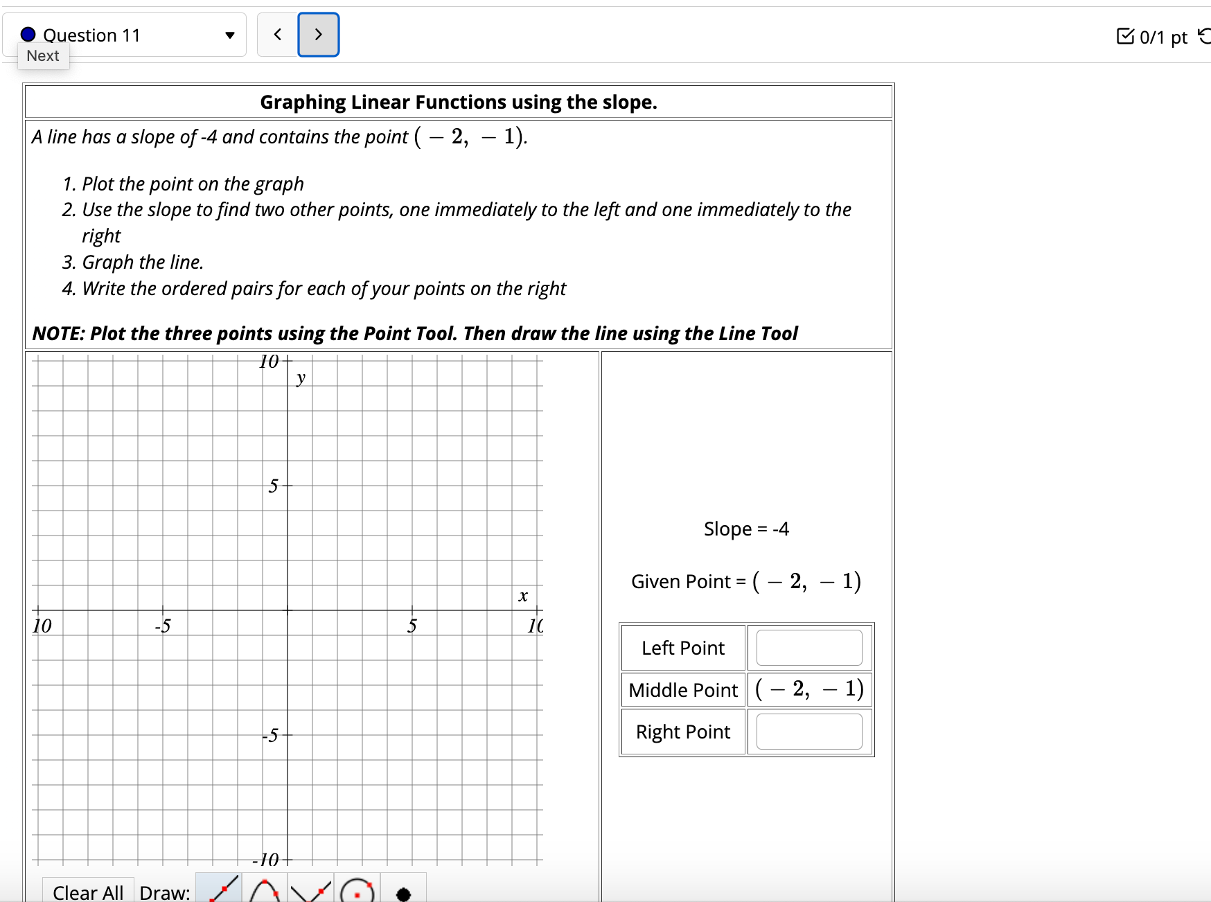 plotting points. Complete the table below for the function y - 6x