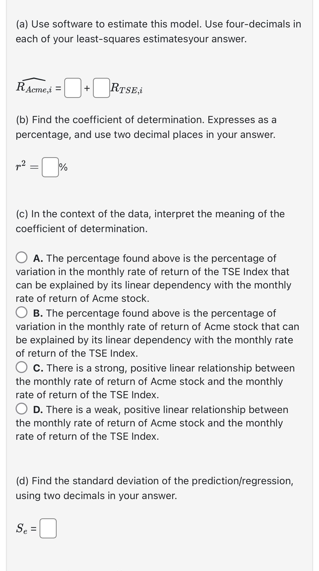 is a financial model that attempts to predict the rate of return
