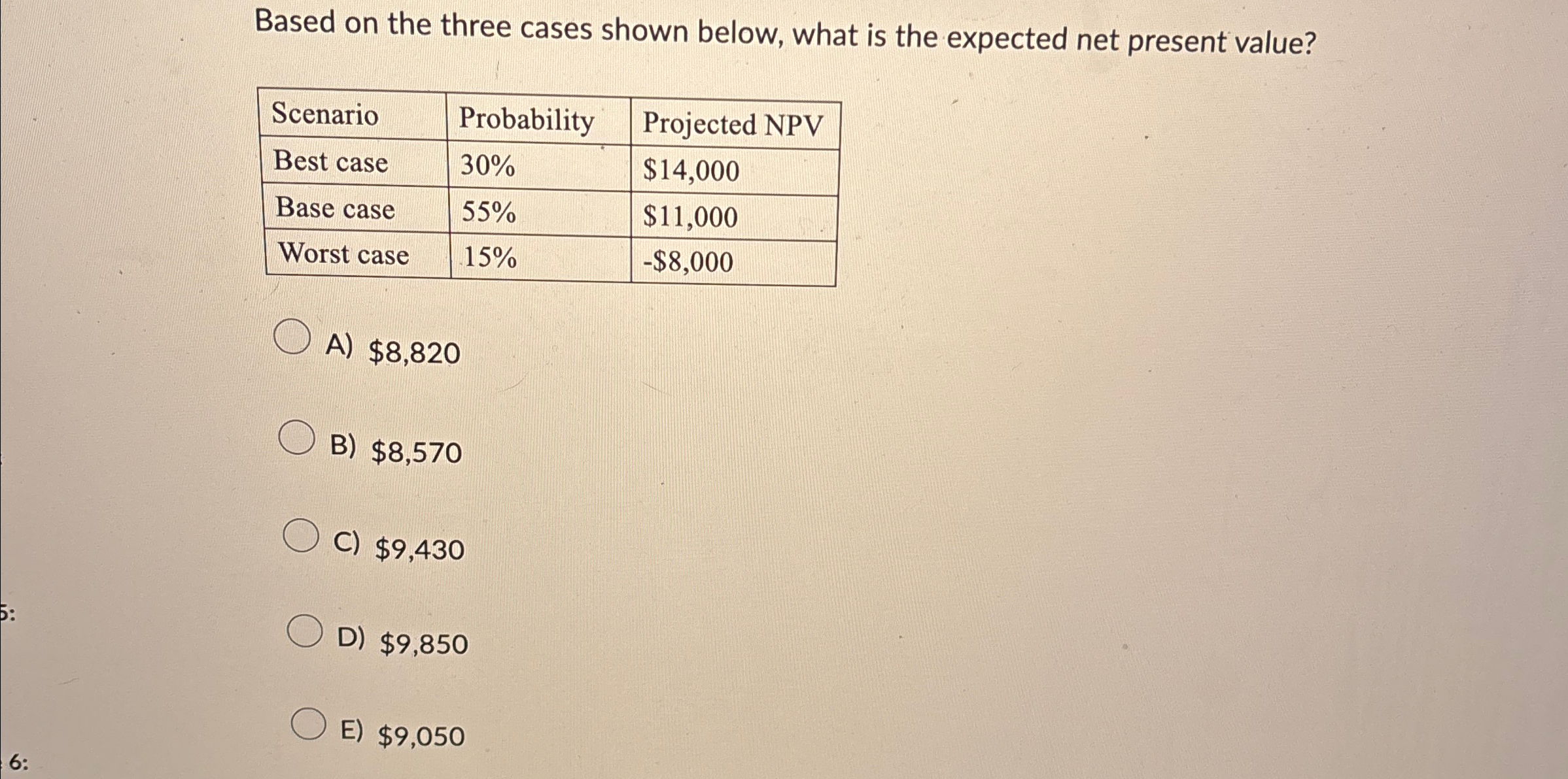 5: 6: Based on the three cases shown below, what is the