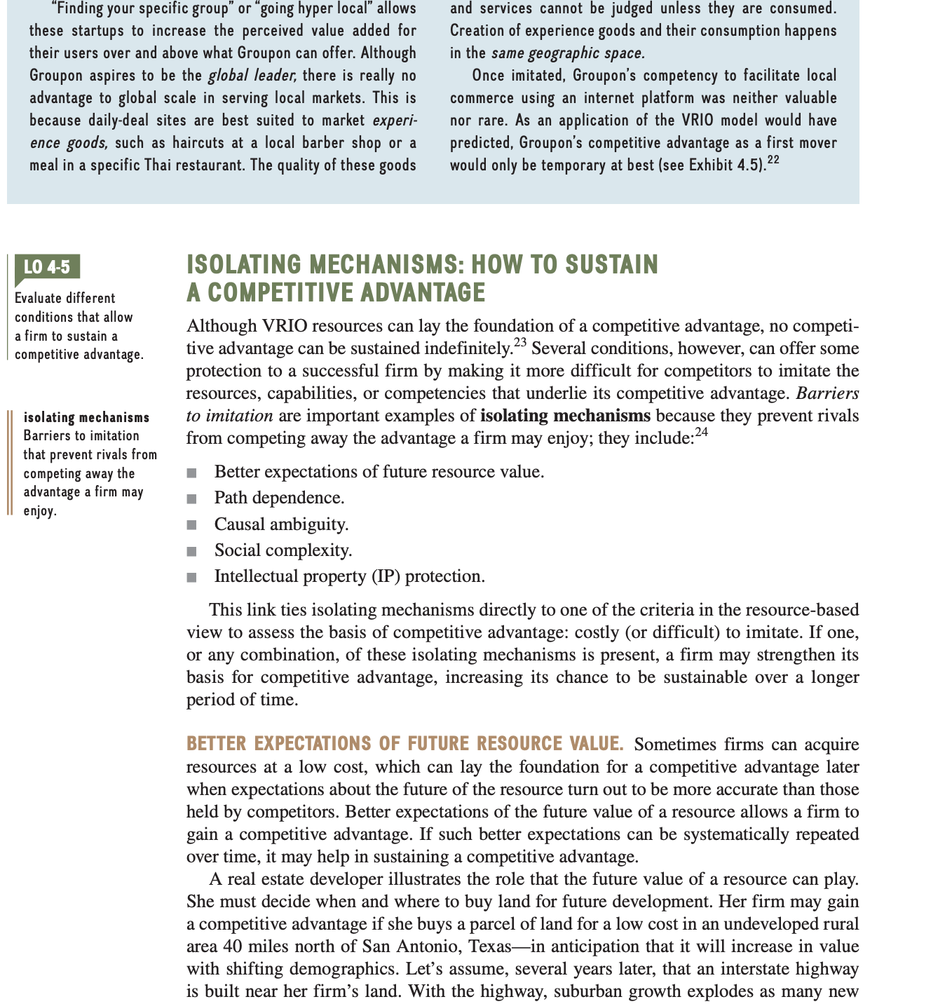 and do any of them pass the VRIO framework? Does Groupon have